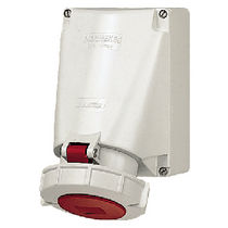 wall mounted power socket-outlet 63 - 125 A, 400 V, IP67 | 1340 - 1349 series   Mennekes