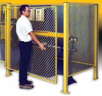 wire mesh partition for machine guard EZ Guard&reg; Wireway Husky