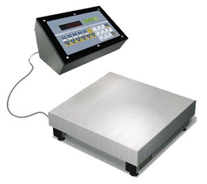 counting scale / digital / stainless steel