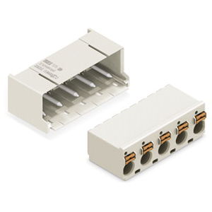 push-in terminal block / screwless / spring