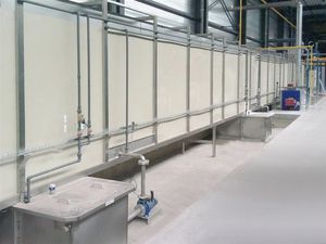 surface pre-treatment tunnel