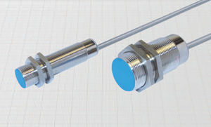 capacitive proximity sensor / cylindrical / IP65 / amplified