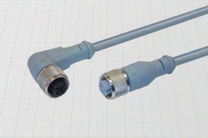 data connector / DIN / female / with cable