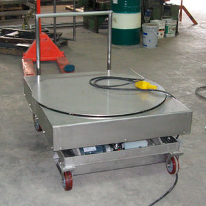 scissor lift table / electric / mobile / rotating