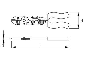 manual crimping tool / for wire