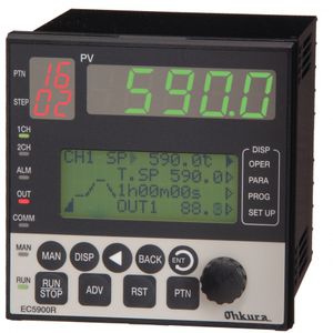 digital temperature controller / graphic / PID / industrial