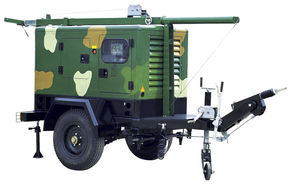 three-phase generator set / diesel / transportable / soundproofed