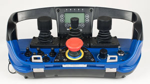 radio remote control / with buttons / joystick / with emergency stop