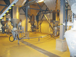 pneumatic conveyor / horizontal / transport