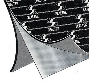 flat gasket sheet / flange / expanded graphite / for chemical applications