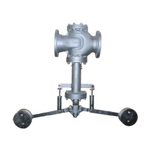 diaphragm valve / lever / pressure reducing / for gas