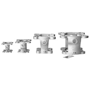 cast iron housing / stainless steel