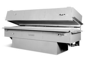 heat treatment oven / tunnel / hot air impingement / for the plastics industry