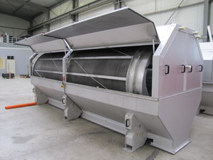 drum sieving machine / for liquids / drainage