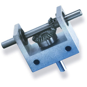 bevel gear reducer / orthogonal / universal / miniature