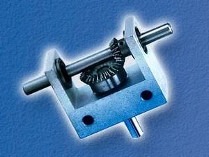 bevel gear reducer / orthogonal / for shafts / miniature
