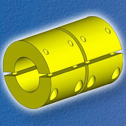 rigid coupling / stainless steel / high-torque / sleeve