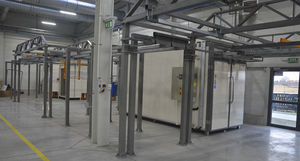 curing oven / powder coating / truck-in / gas