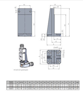 fastening bracket / aluminum / steel