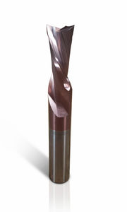 solid milling cutter / coated / 2-flute / with cylindrical shank