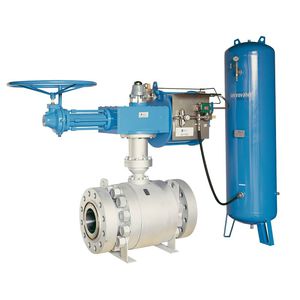 ball valve / with handwheel / double block-and-bleed / for water