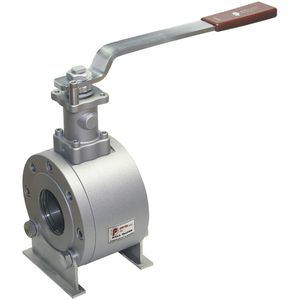 floating ball valve / lever / pneumatically-operated / for steam