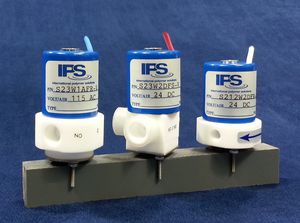 subminiature solenoid valve / 3-way / NC / NO