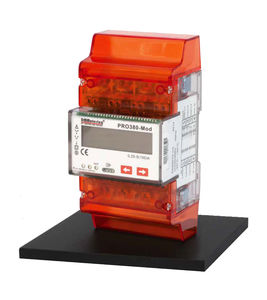three-phase electric energy meter / DIN rail / Modbus / smart