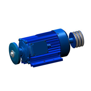 AC electric brake motor / three-phase / asynchronous / aluminum-frame