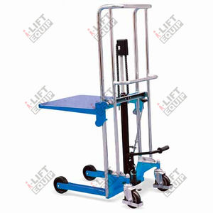 manual stacker truck / walk-behind / with platform
