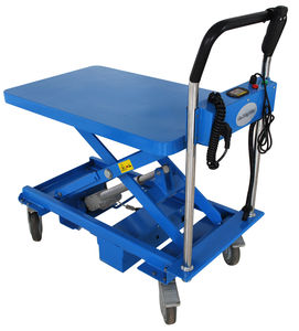 scissor lift table / electric / mobile / low-profile