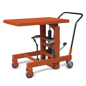 column type lift table / hydraulic / mobile