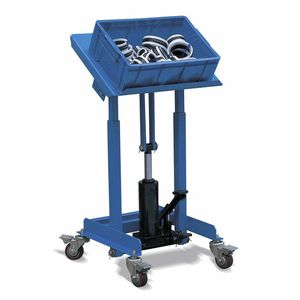 column type lift table / foot-operated / mobile