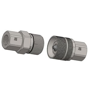 screw-in fitting / straight / hydraulic / high-pressure