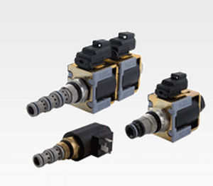 3-way solenoid valve / hydraulic / oil / poppet