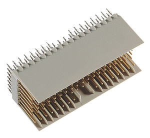 hard metric connector / backplane / rectangular / press-fit