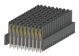 backplane connector / DIN / rectangular / press-fit