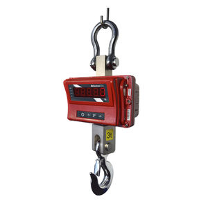 crane scale with LED display / robust / with rechargeable battery / for the metallurgical industry