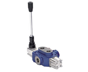 spool hydraulic directional control valve / lever-operated / monobloc