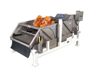 rotary separator / particle / for the food industry / rectangular
