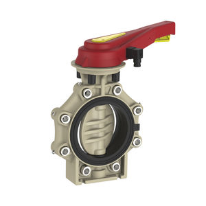 lug type valve / butterfly / lever / PP