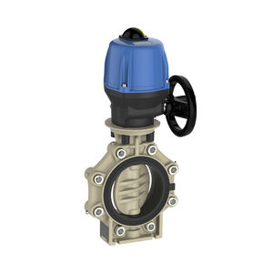 butterfly valve / electrically-operated / flange / lug type