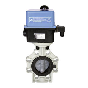 butterfly valve / electrically-actuated / for potable water / lug type