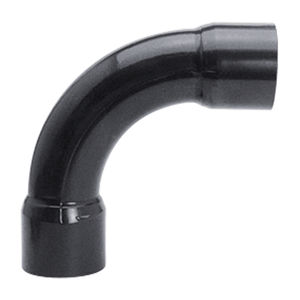 socket fitting / 90° angle / hydraulic / PVC
