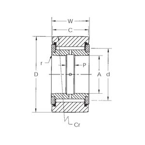 roller bearing / single-row / steel / for the aeronautical industry
