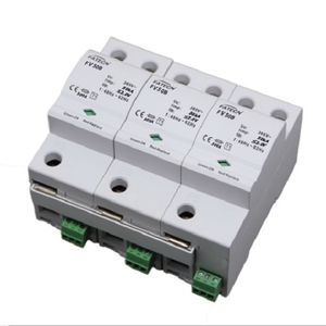 type 1 surge arrester / three-phase / AC / DIN rail