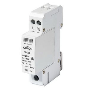 type 2 surge arrester / with fault indication / varistor / N-PE