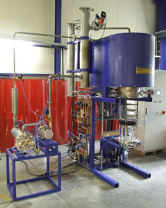 horizontal furnace / retort / vertical / heat treatment