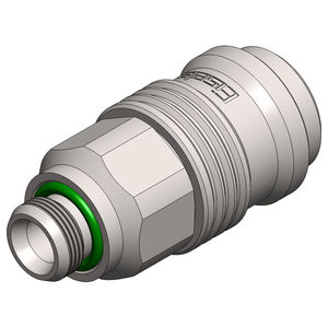 quick coupling / for compressed air / external thread