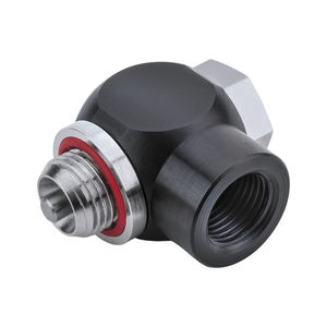 screw-in fitting / T / for compressed air / swivel